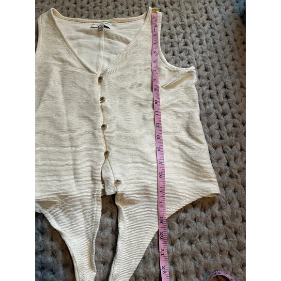 Madewell texture and thread tank tie front size small - Picture 6 of 7